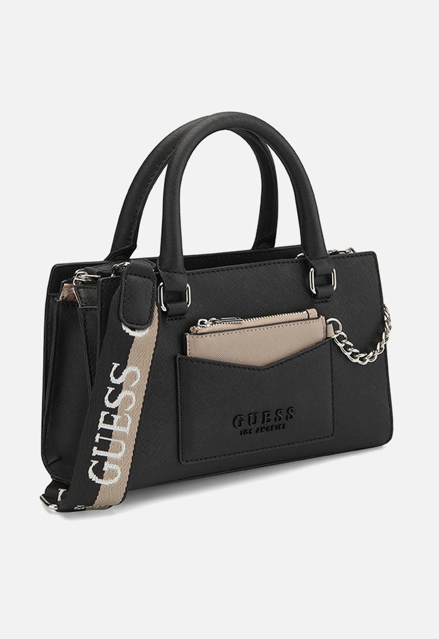 GUESS - Bandera satchel-black multi
