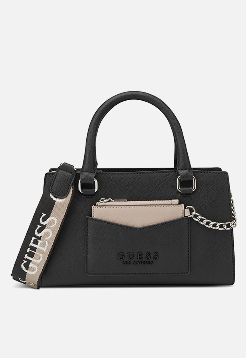 GUESS - Bandera satchel-black multi