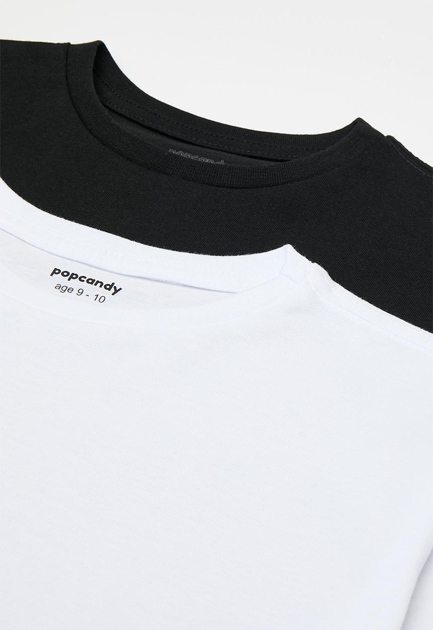 Pop Candy - 2 Pack tee - black & white
