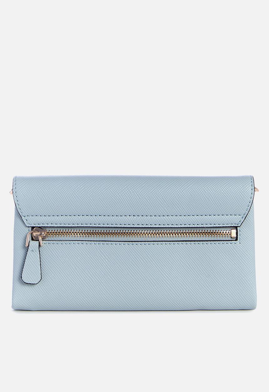 GUESS - Noelle flap crossbody bag - blue