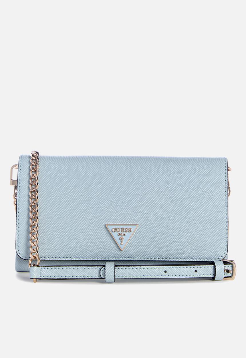 GUESS - Noelle flap crossbody bag - blue