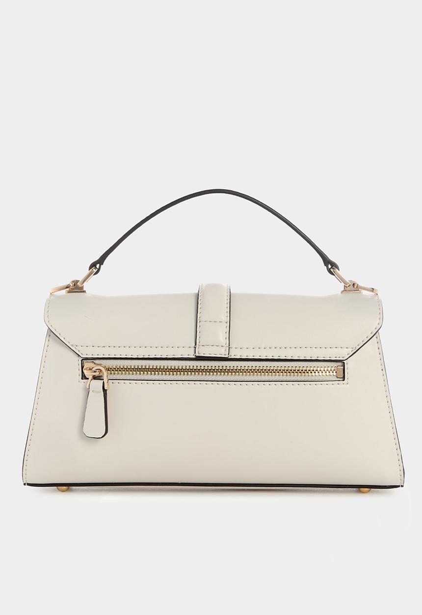 GUESS - Queensland top handle flap - off white/taupe