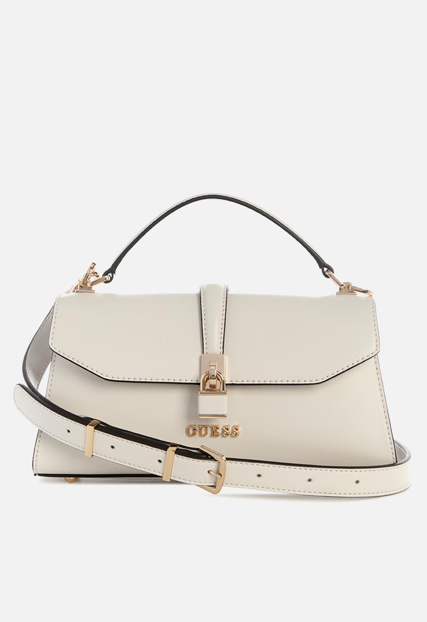 GUESS - Queensland top handle flap - off white/taupe