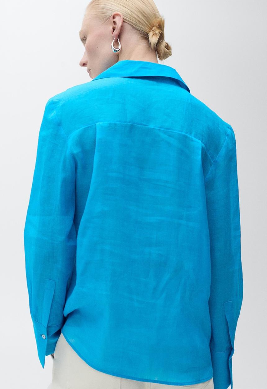 MANGO - Shirt Clariety - Medium Blue