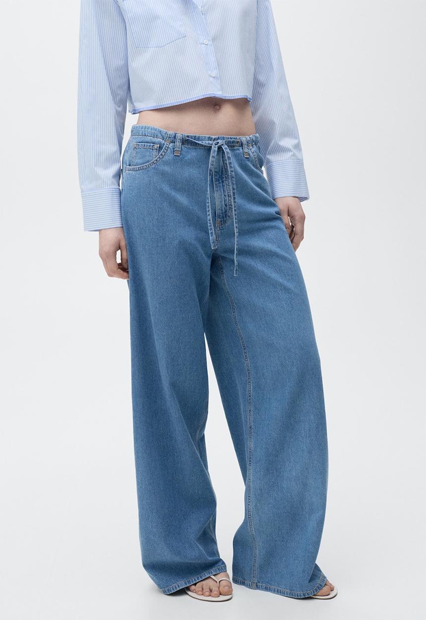 MANGO - Trousers Maria - Open Blue