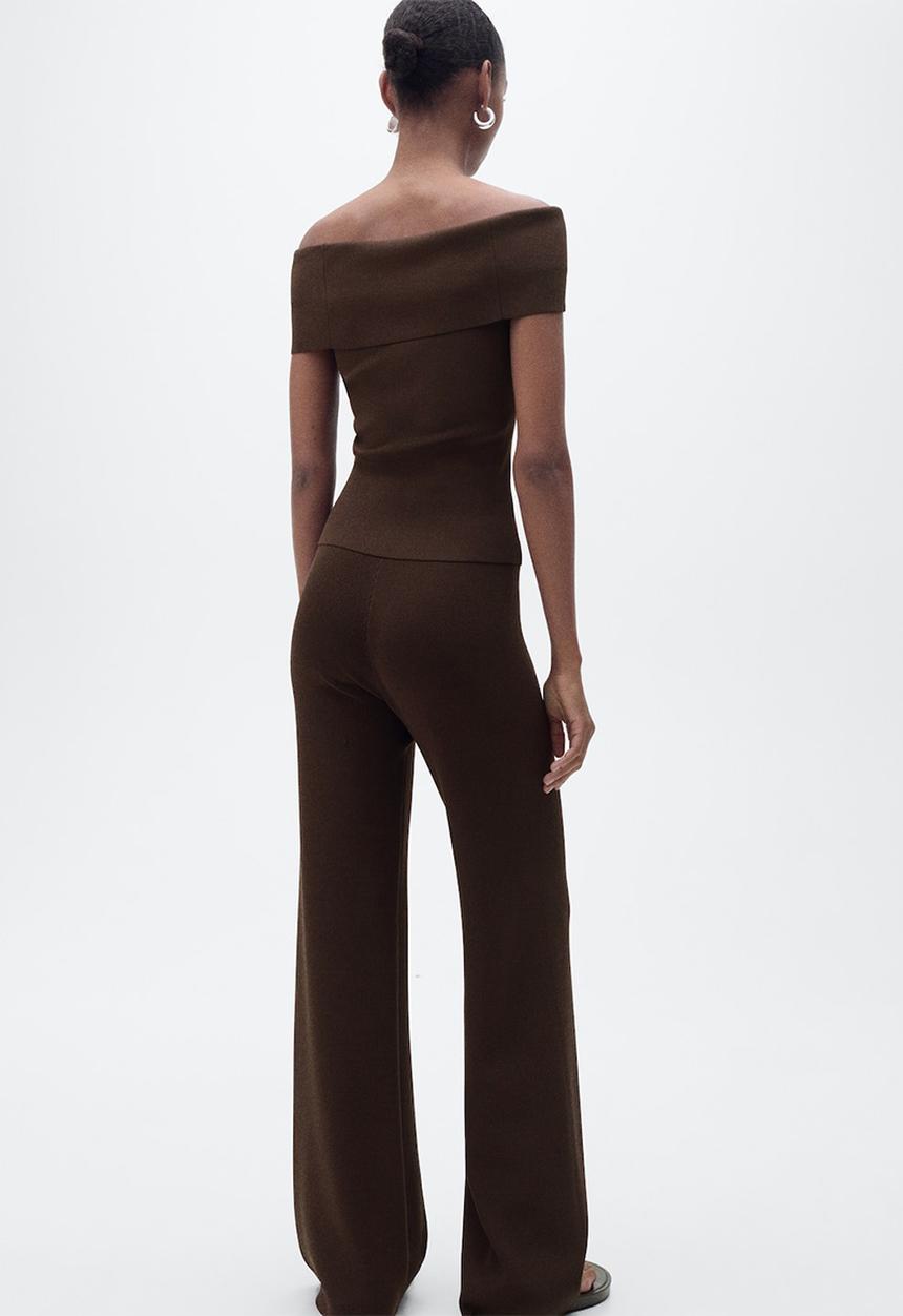 MANGO - Top Sesete - Dark Brown