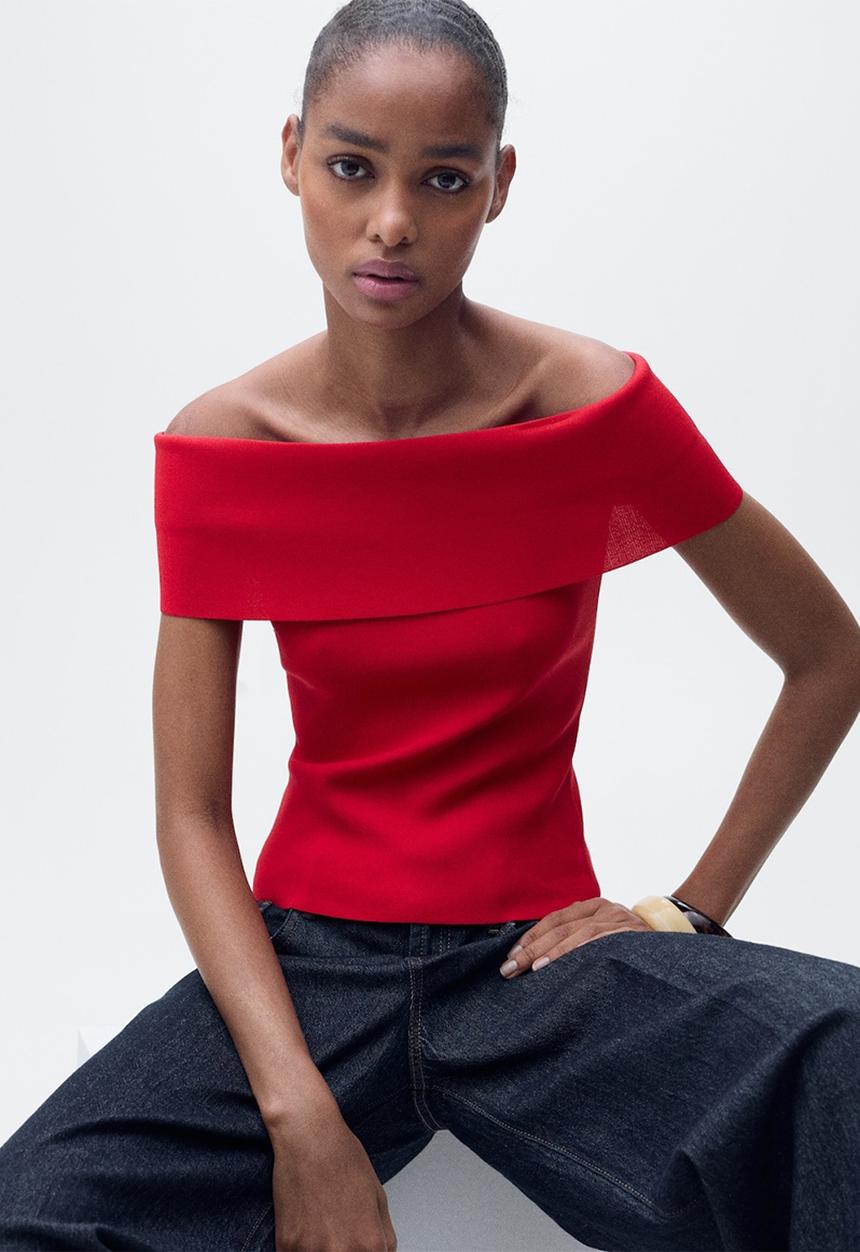 MANGO - Top Sesete - Red