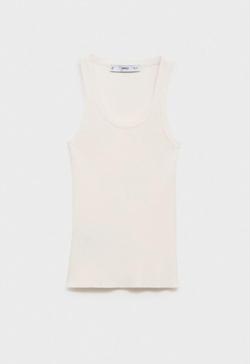 MANGO - Top Ririn - Light Beige