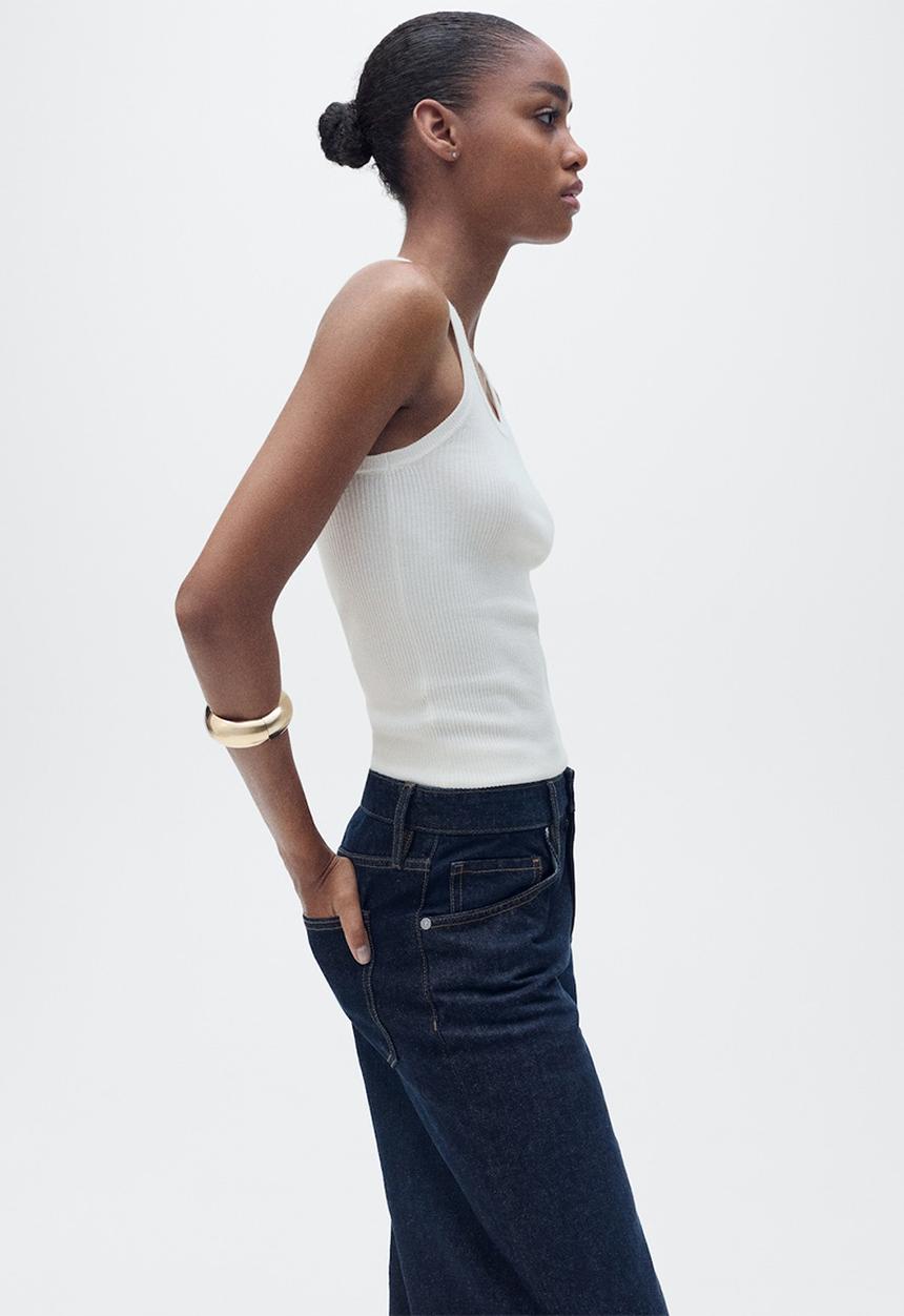 MANGO - Top Ririn - Light Beige