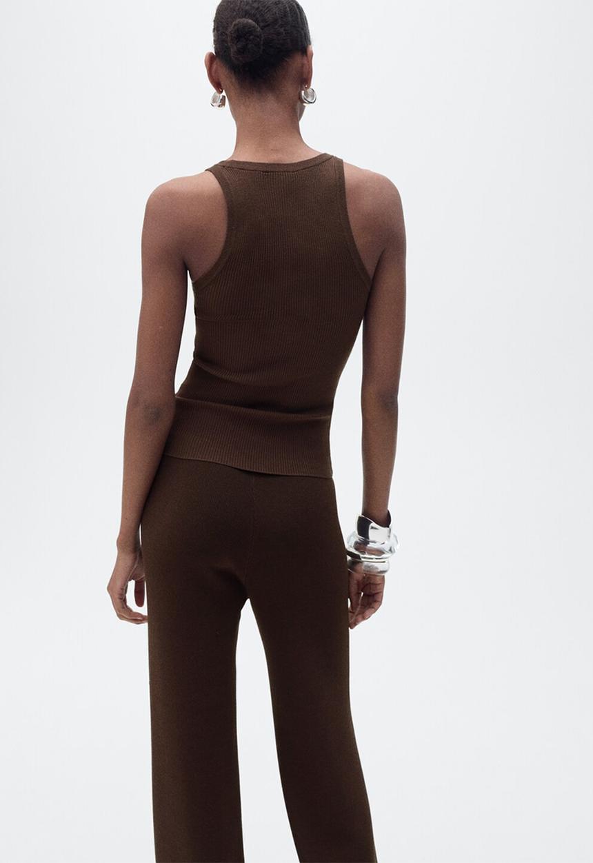 MANGO - Top Ririn - Dark Brown