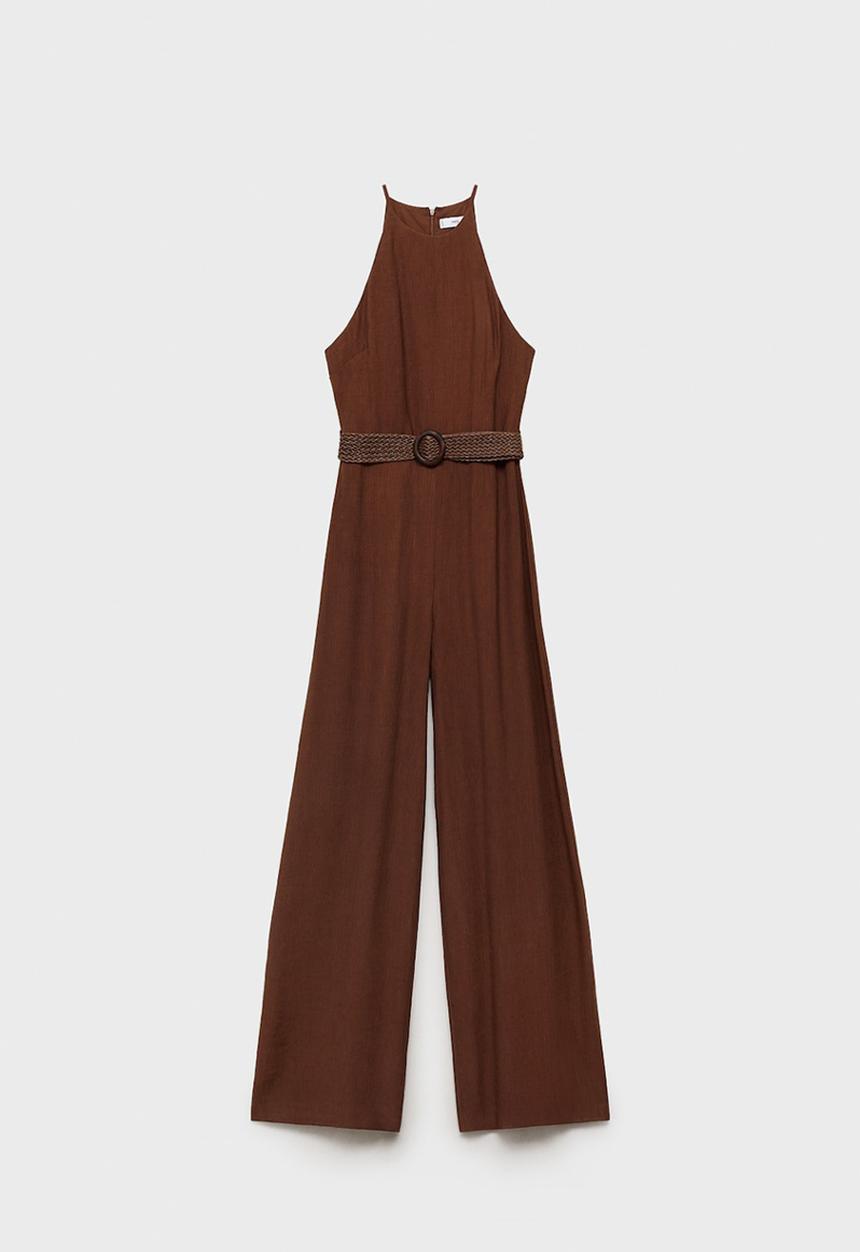 MANGO - Jumpsuit Le - Brown