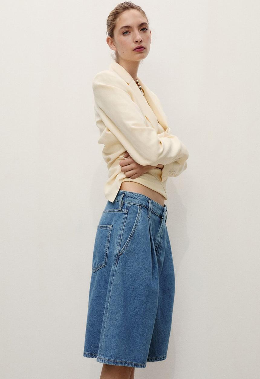 MANGO - Bermudas Carlo - Open Blue