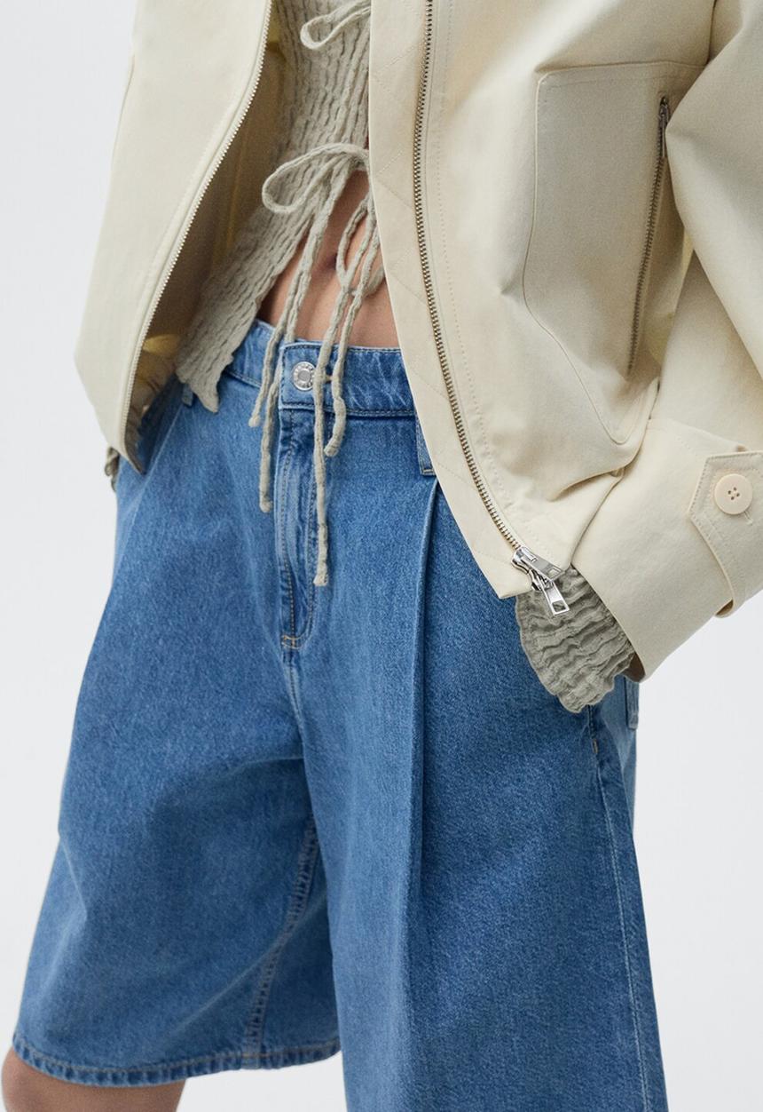 MANGO - Bermudas Carlo - Open Blue