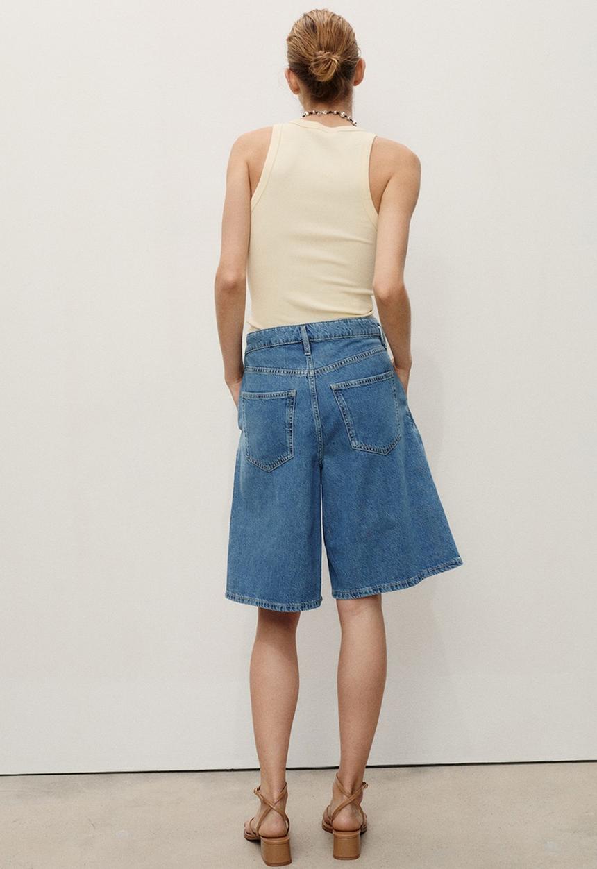 MANGO - Bermudas Carlo - Open Blue