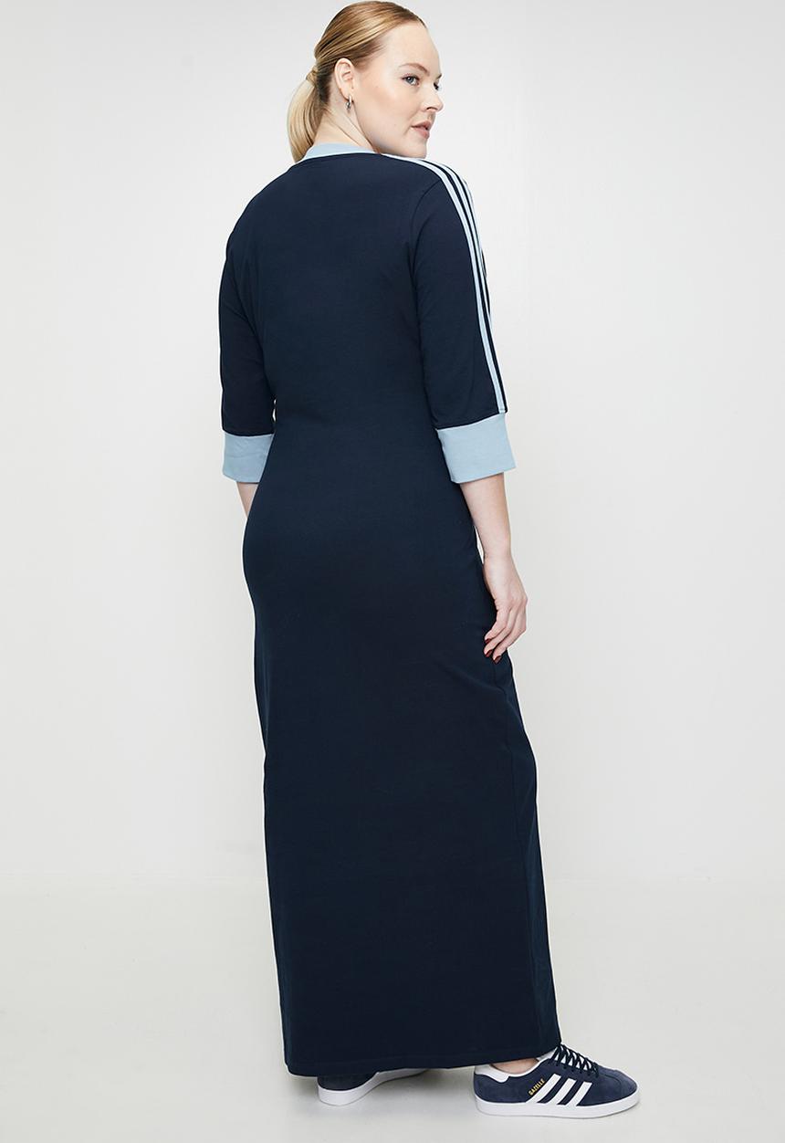 adidas Originals - Plus v-neck dress - blue