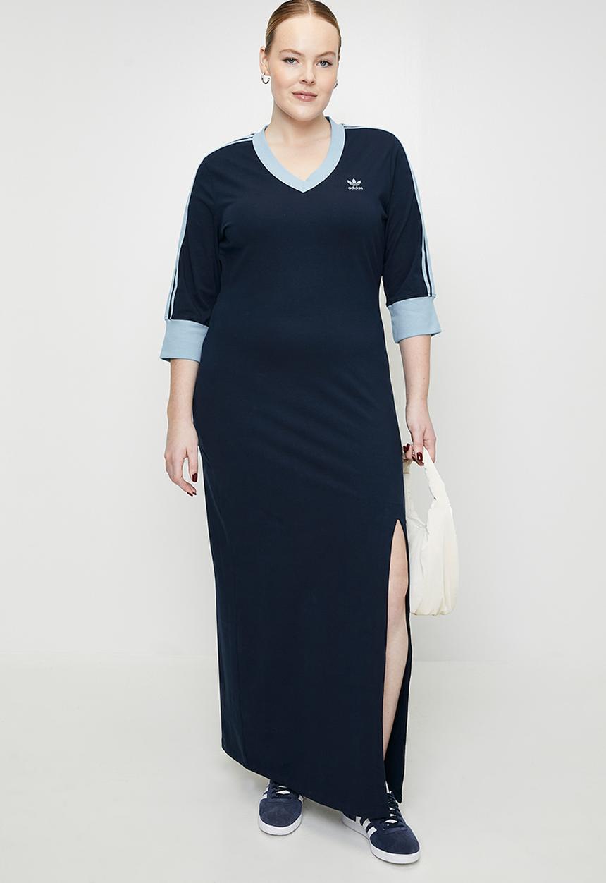 adidas Originals - Plus v-neck dress - blue