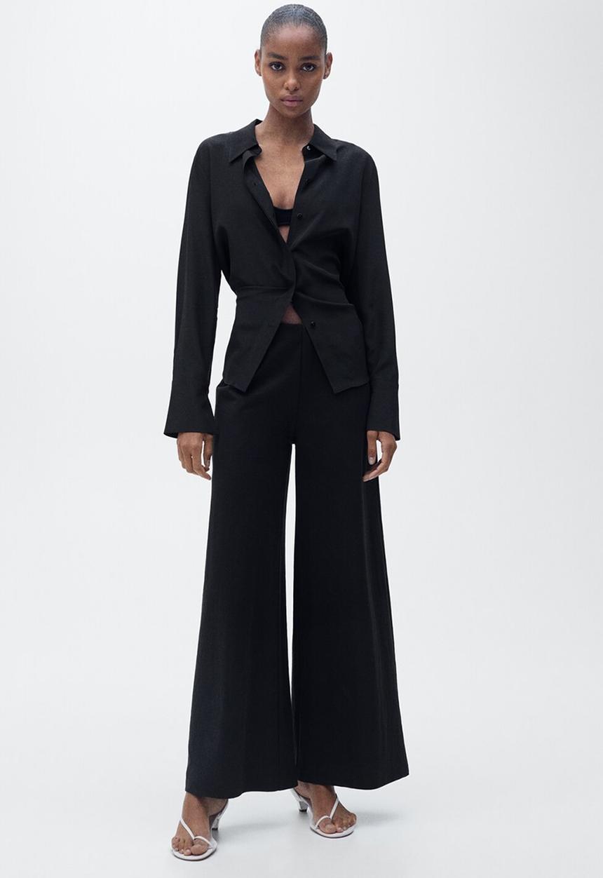 MANGO - Trousers Catleen - Black