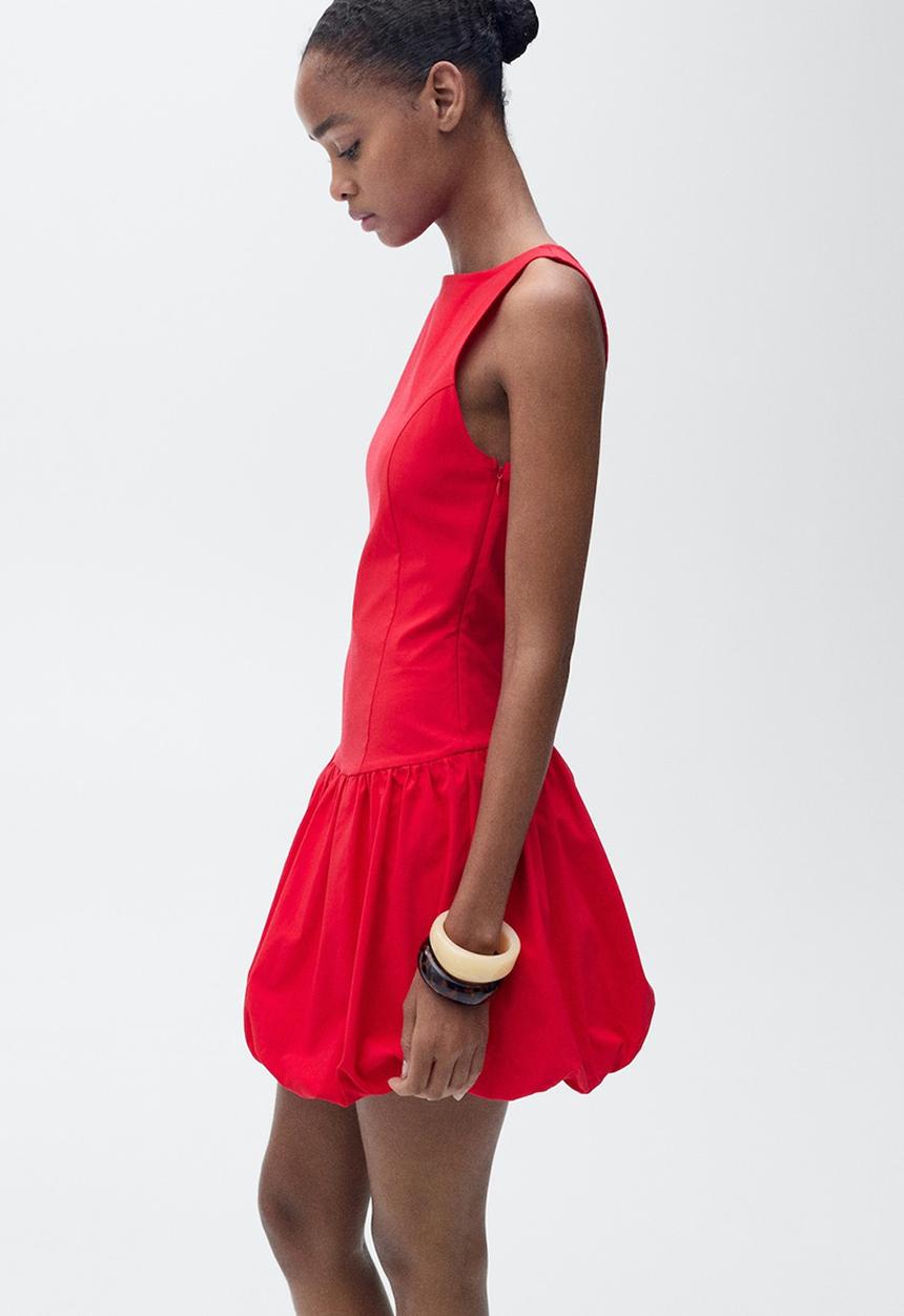 MANGO - Dress Red - Red