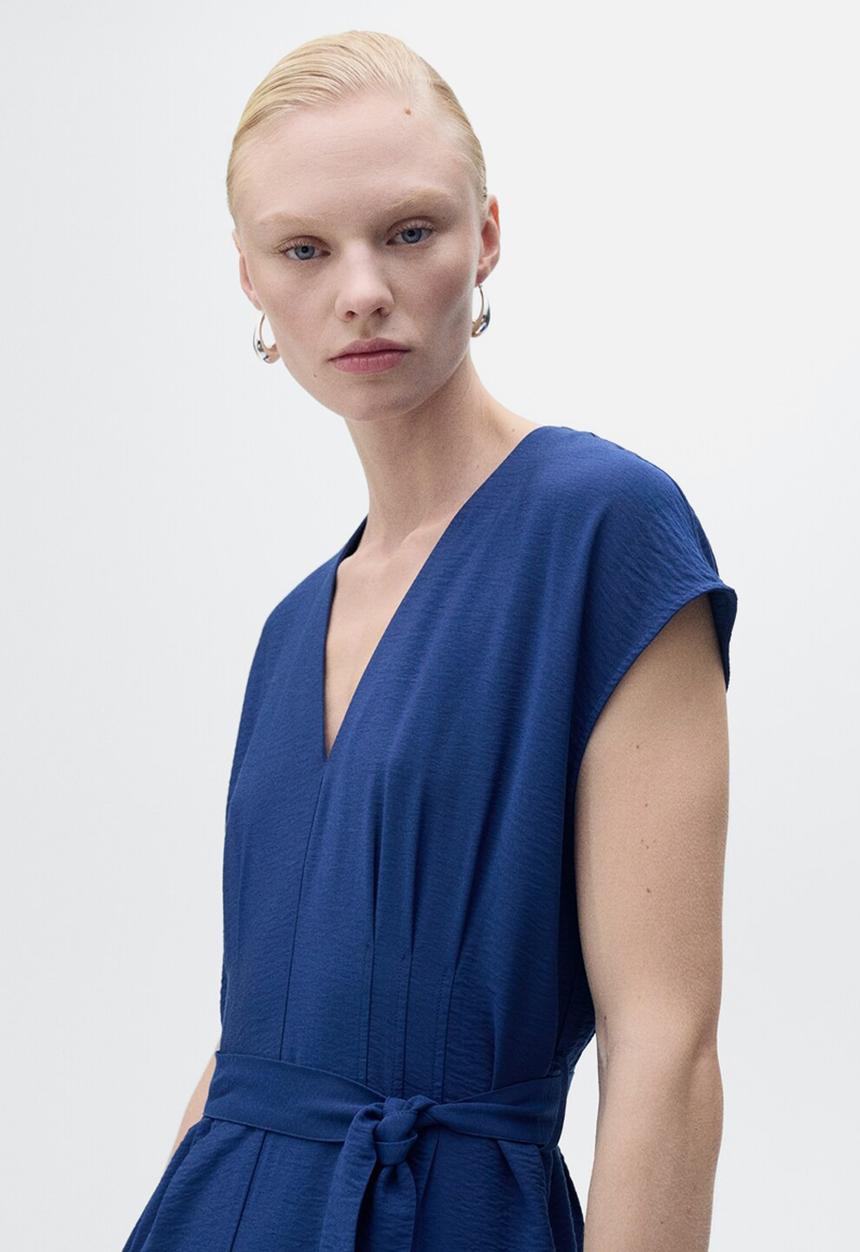 MANGO - Jumpsuit Lorain - Medium Blue