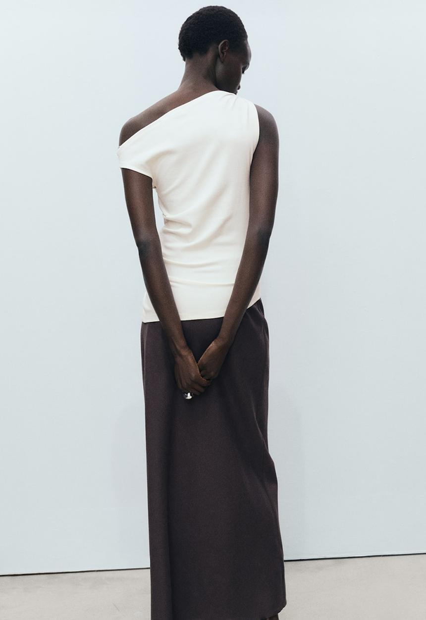 MANGO - Top Juls - Light Beige