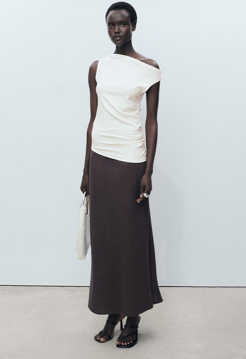 MANGO - Top Juls - Light Beige