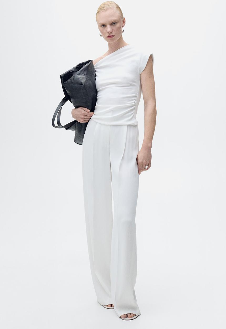 MANGO - Top Juli - White
