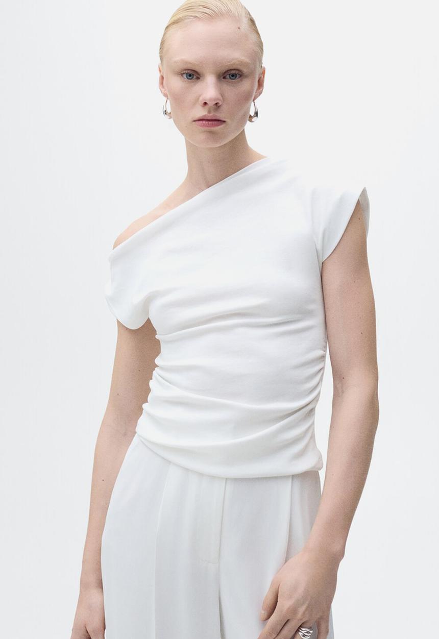 MANGO - Top Juli - White