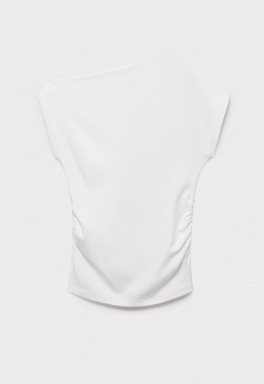 MANGO - Top Juli - White