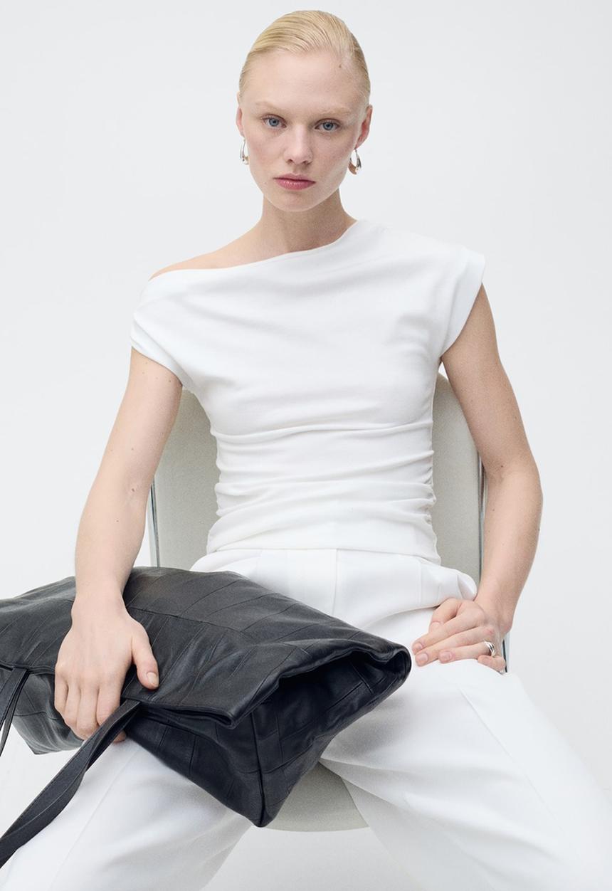 MANGO - Top Juli - White
