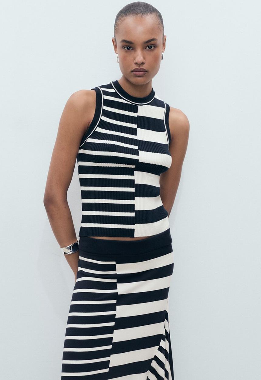 MANGO - Skirt Zunga - Navy