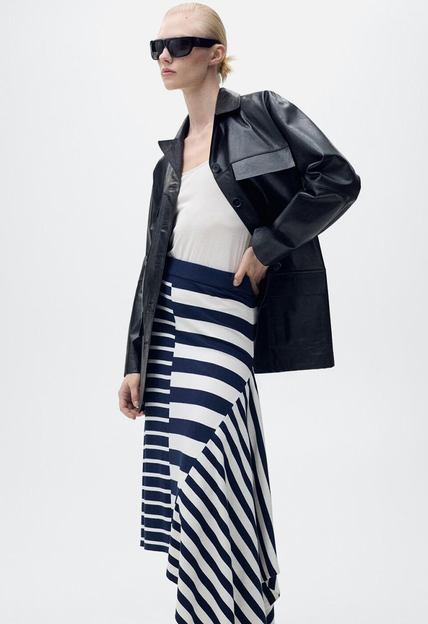 MANGO - Skirt Zunga - Navy