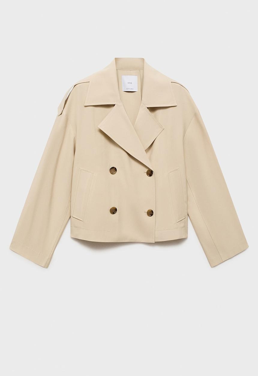MANGO - Jacket Dua - Light/Pastel Gray