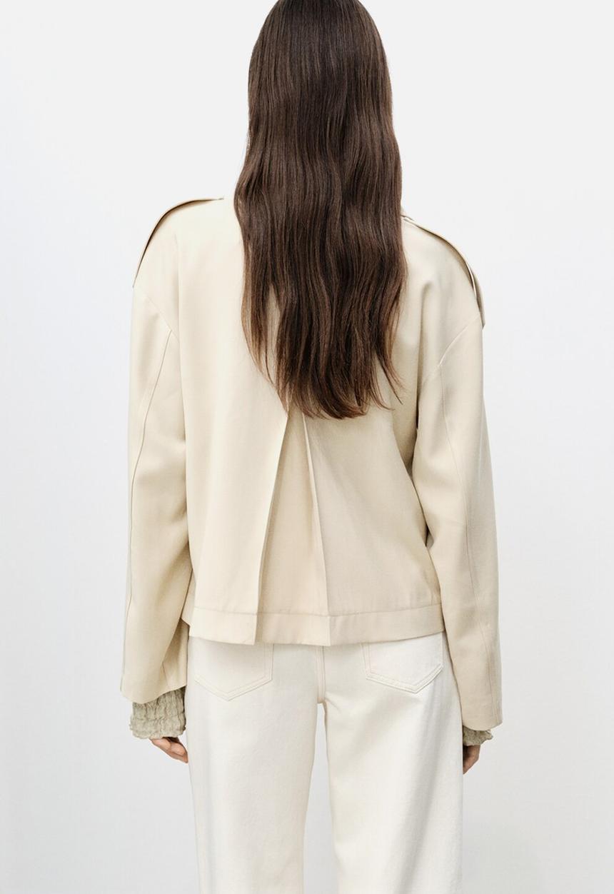 MANGO - Jacket Dua - Light/Pastel Gray