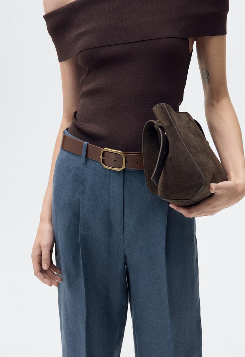 MANGO - Trousers Brunoli - Medium Blue