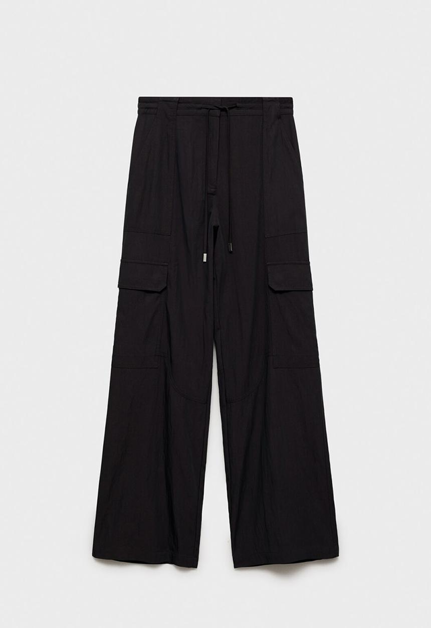 MANGO - Trousers Wolly - Charcoal