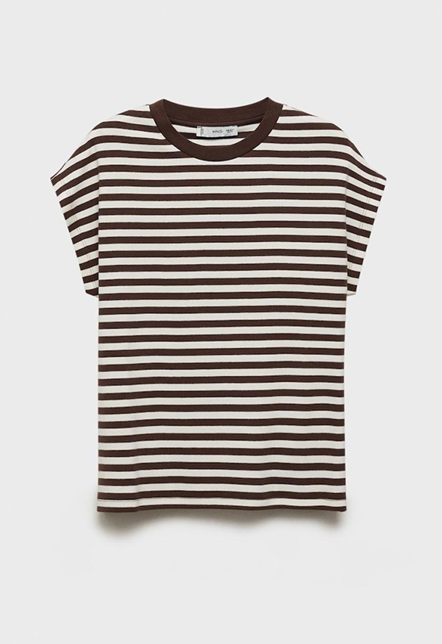 MANGO - T-Shirt Ancla - Brown