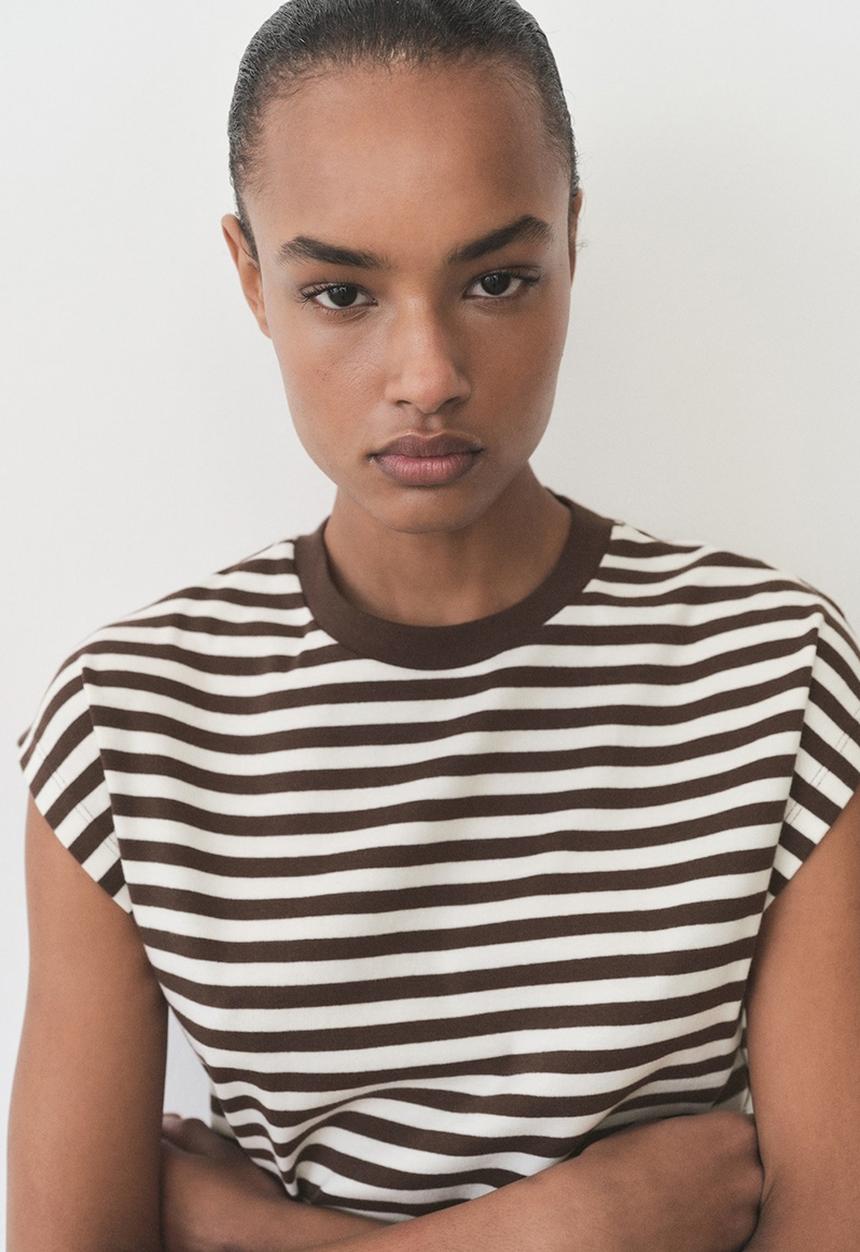 MANGO - T-Shirt Ancla - Brown
