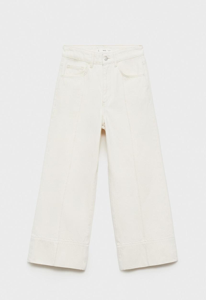 MANGO - Jeans Tessa - Light Beige