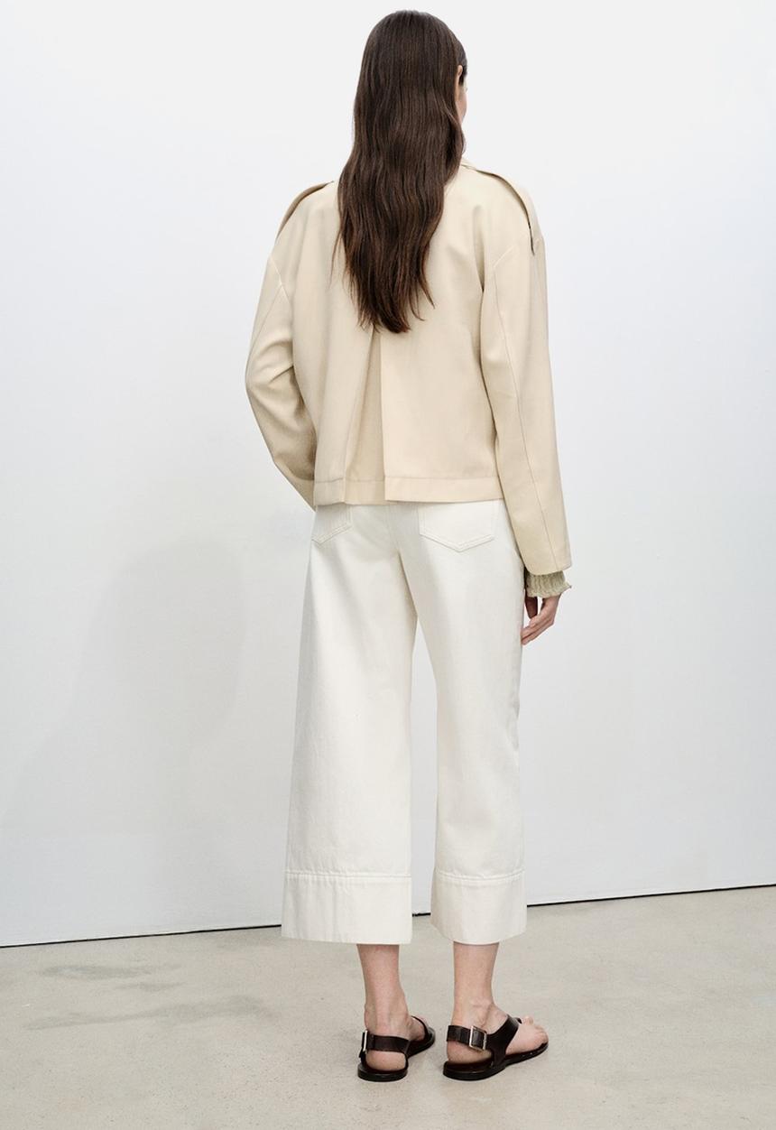 MANGO - Jeans Tessa - Light Beige