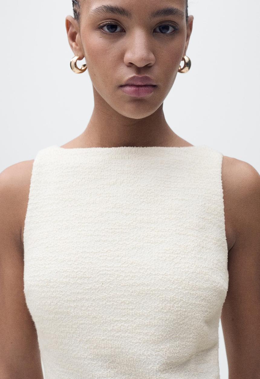 MANGO - Dress Chiara - Light Beige