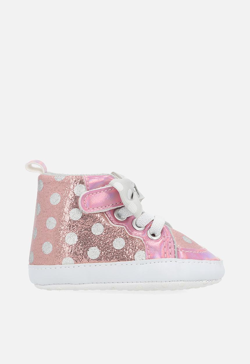 Pop Candy - Metallic hi-top sneakers - pink