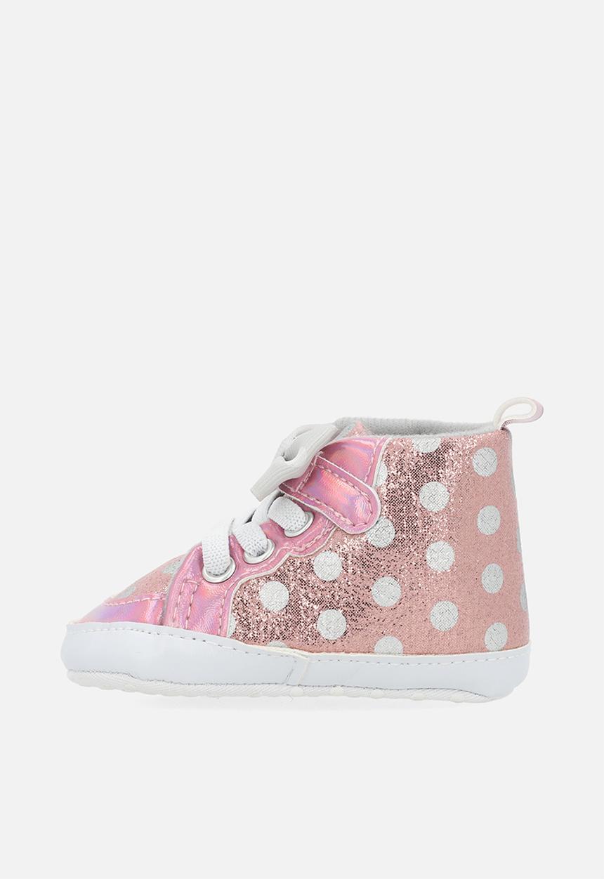 Pop Candy - Metallic hi-top sneakers - pink