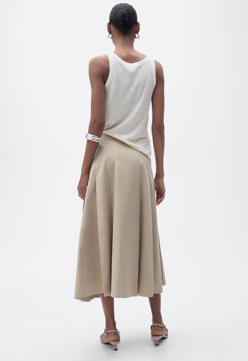 MANGO - Top Lini - Light Beige