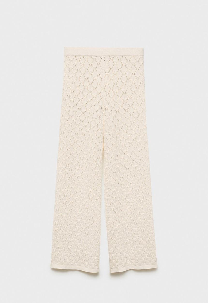MANGO - Trousers Sito - Light Beige