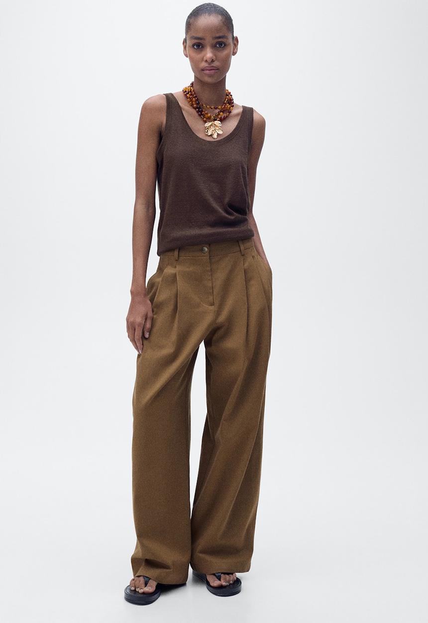 MANGO - Top Lini - Brown
