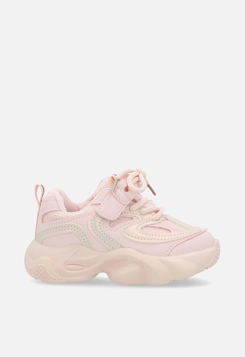 Pop Candy - Platform lace up sneakers-pink
