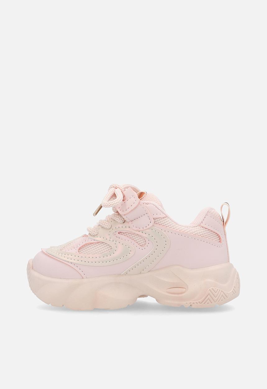 Pop Candy - Platform lace up sneakers-pink