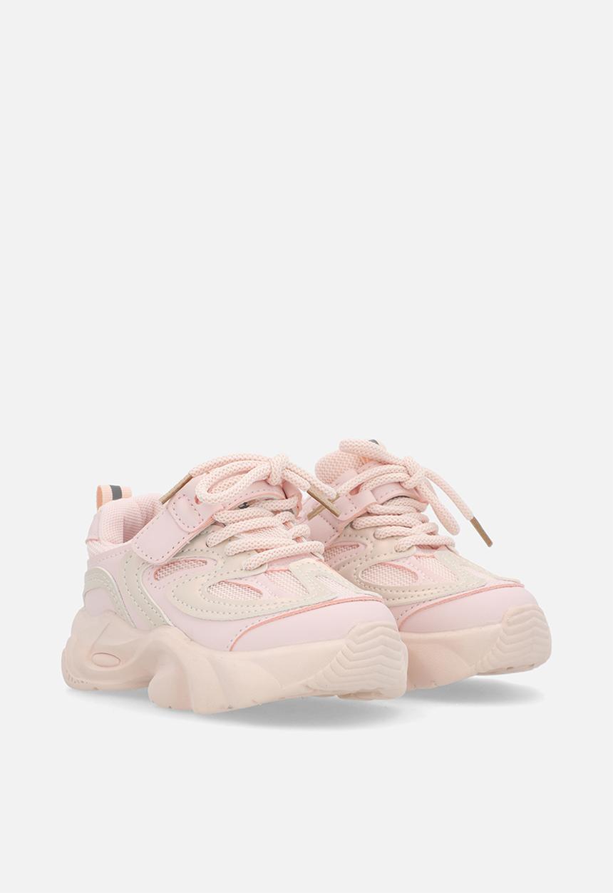 Pop Candy - Platform lace up sneakers-pink