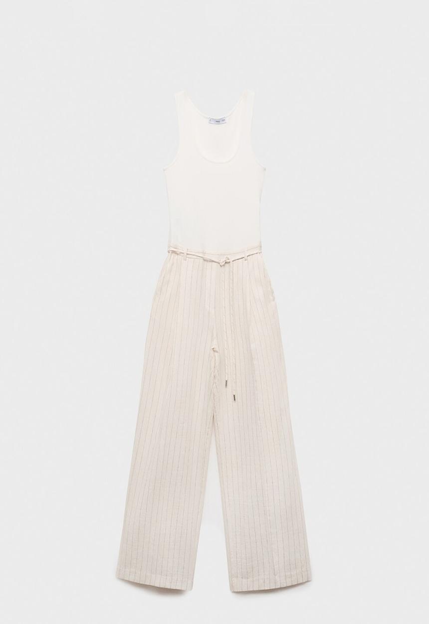 MANGO - Jumpsuit Tory - Natural