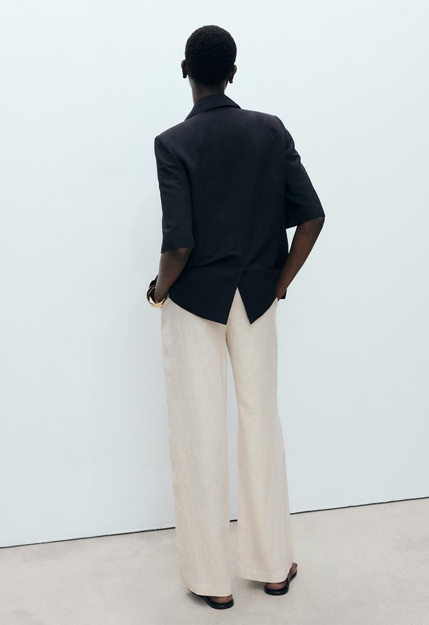 MANGO - Trousers Maneli - Light Pastel Gray
